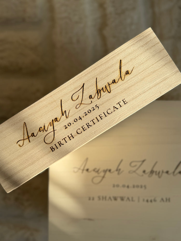 Birth Certificate box