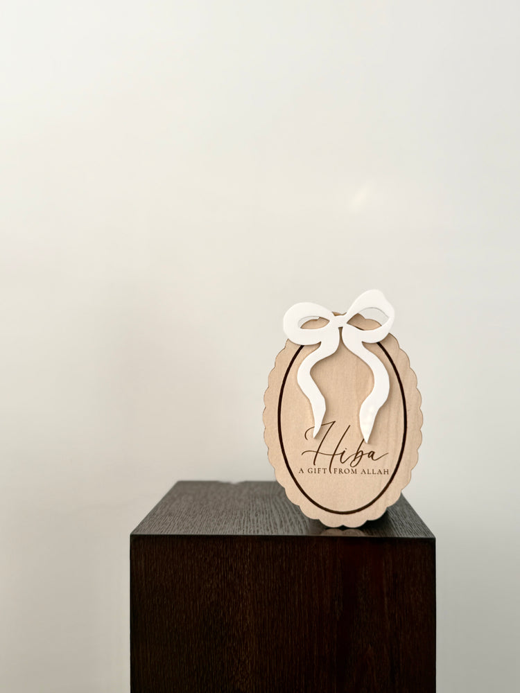 Bow Name Plaque