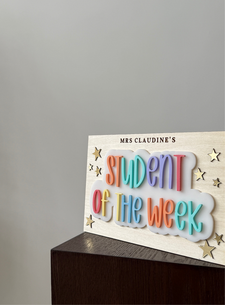 Student Of The Week Plaque