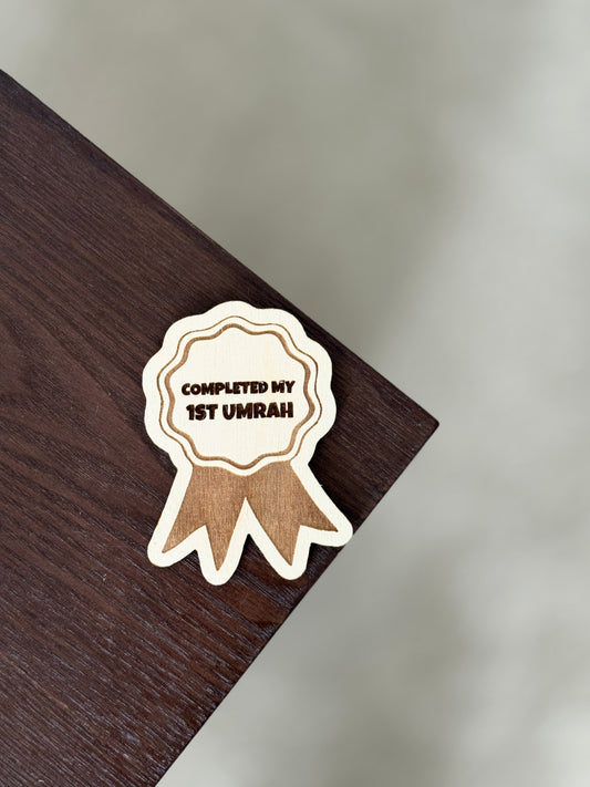 First Umrah Badge