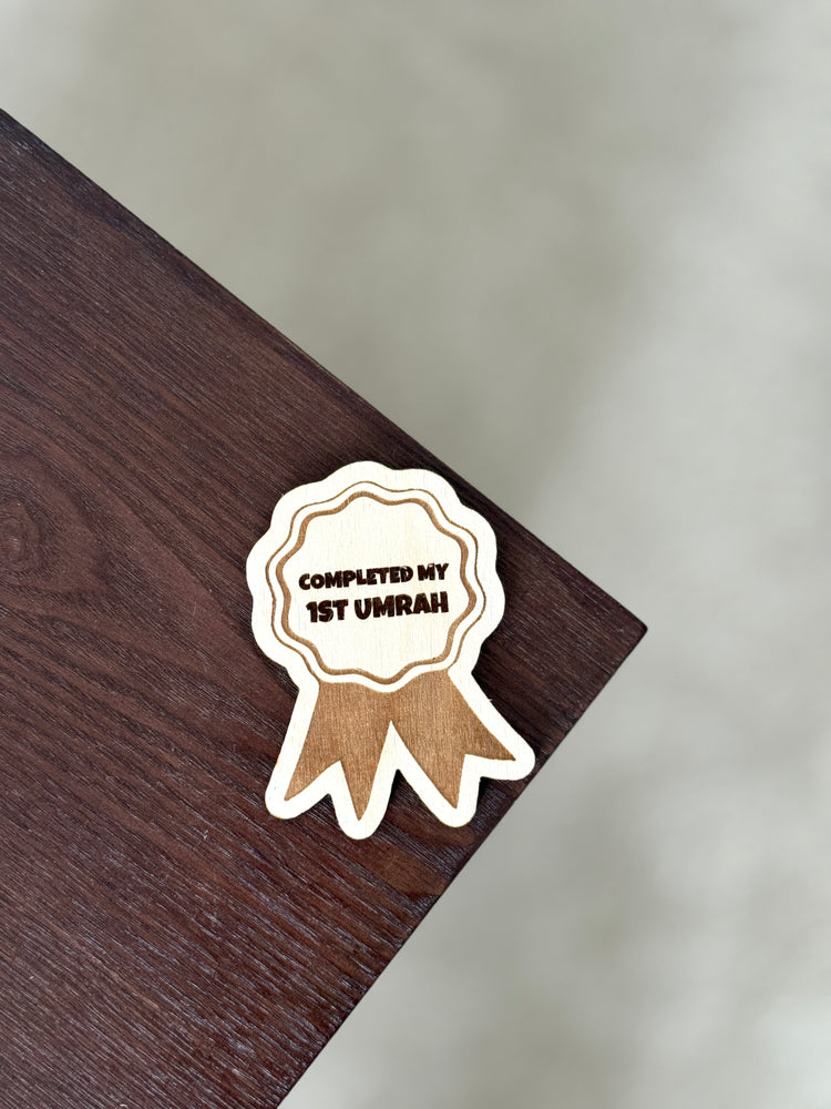 First Umrah Badge