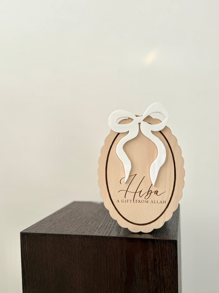 Bow Name Plaque