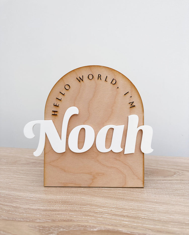 Welcome to the World Plaque