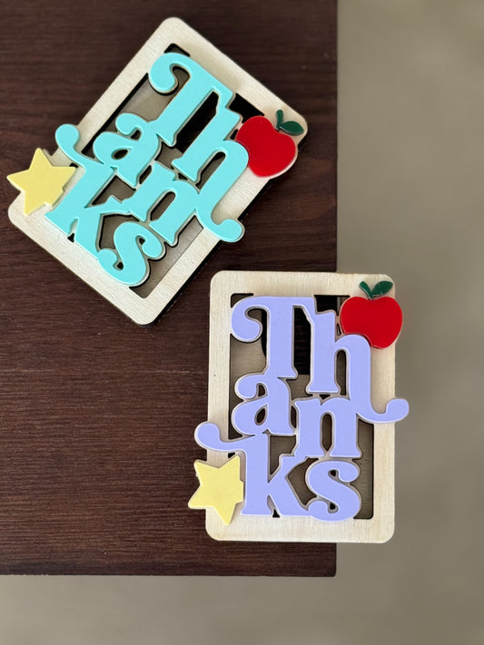 “Thanks” gift card holder