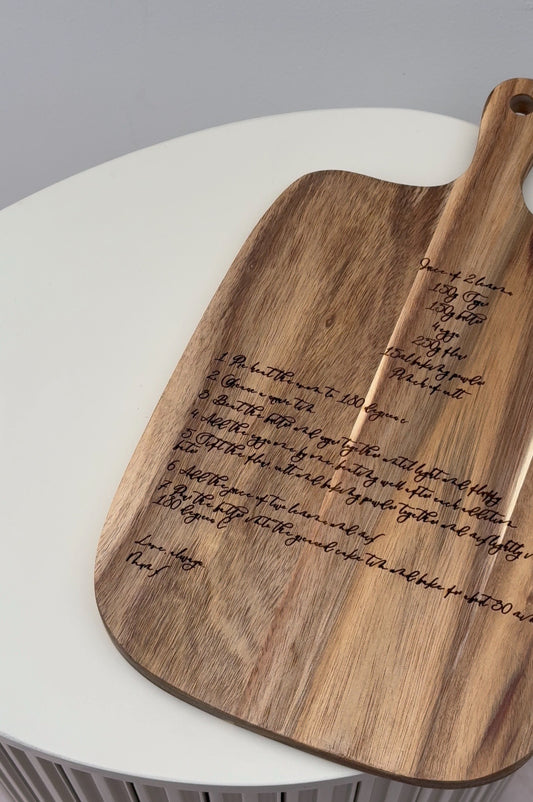 Custom Handwritten Chopping Board