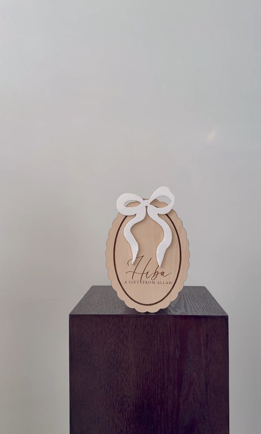 Bow Name Plaque