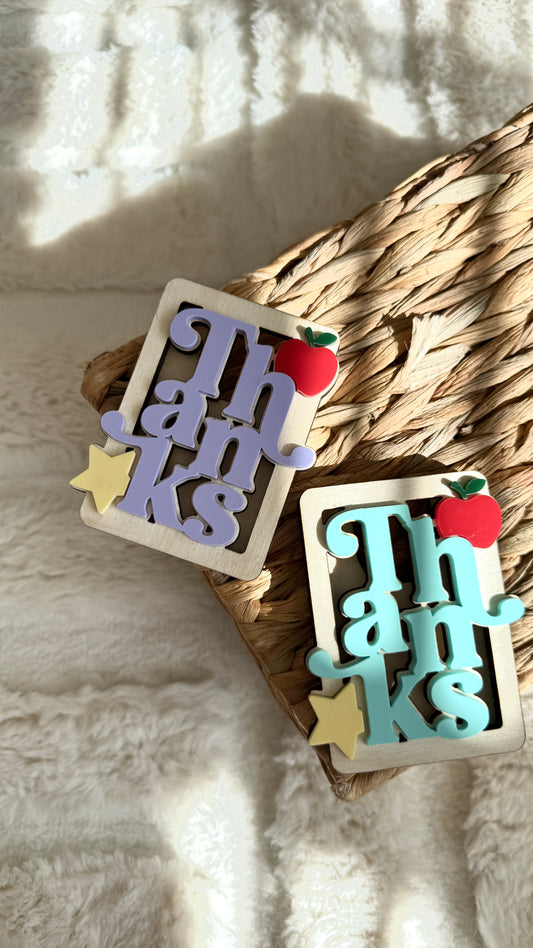 “Thanks” gift card holder