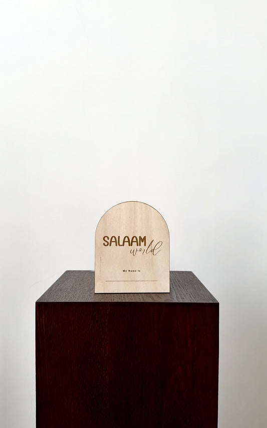Salaam World plaque