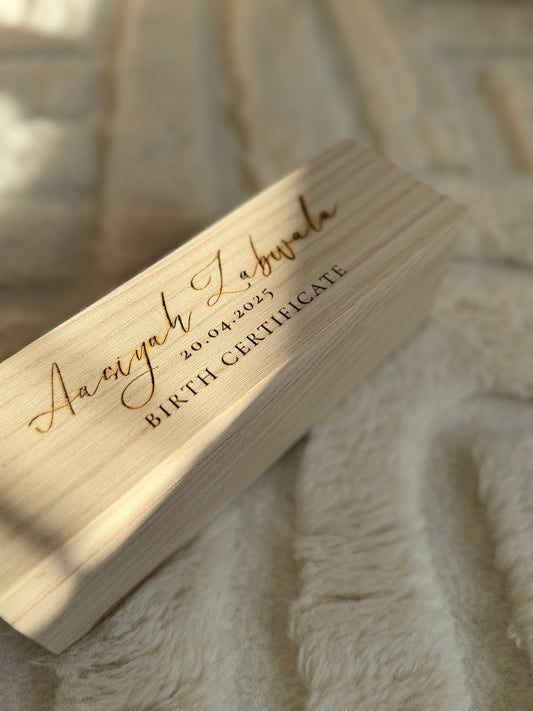 Birth Certificate box