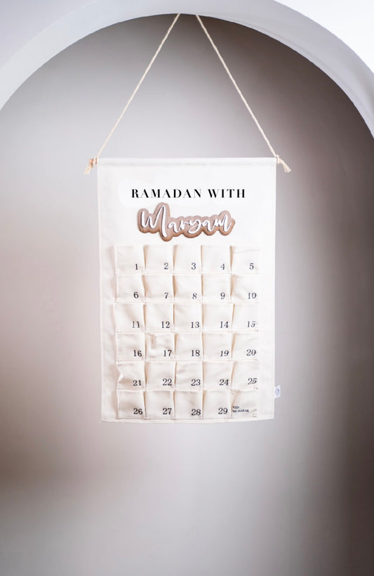 Personalised Fabric / Wood Ramadan Calendar