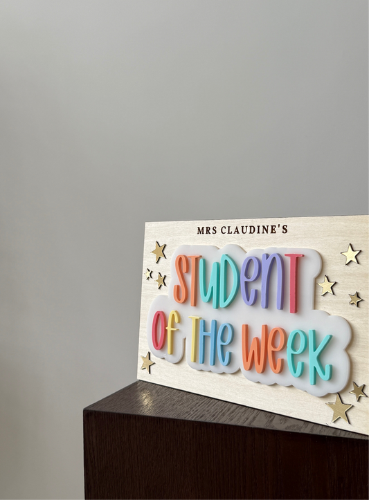 Student Of The Week Plaque
