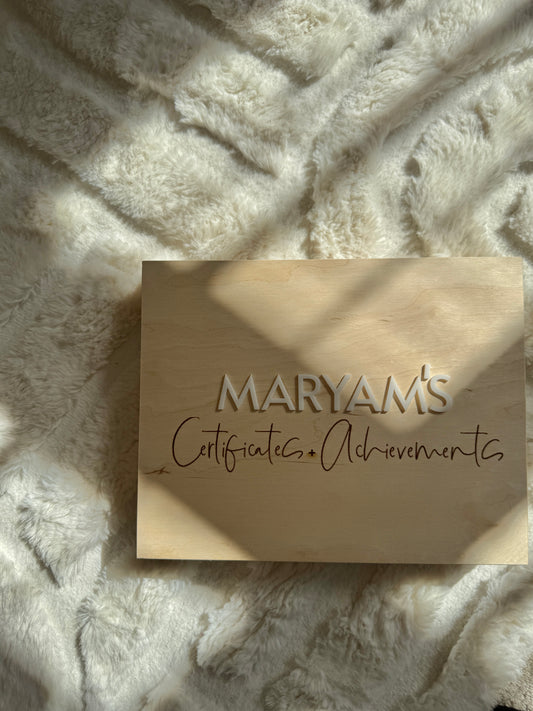 Achievement Keepsake Box